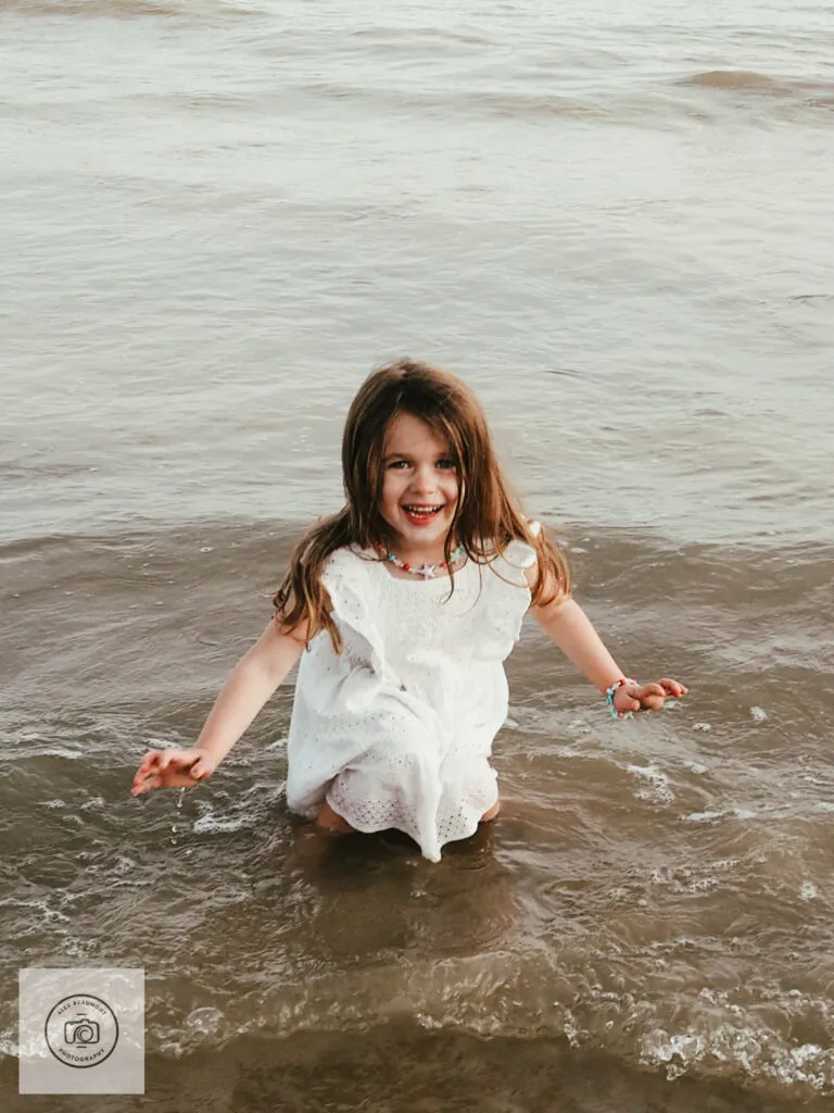 sunset family beach photoshoot